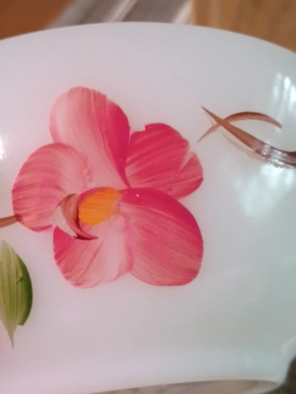 FireKing Milk Glass Bowls In Peach Blossom